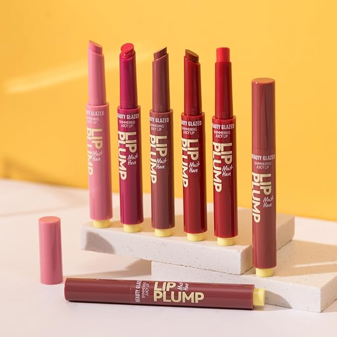 MAEPEOR Hydrating Lip Plumper 12 Colors Moisturizing Shiny Juicy Lip Balm Long Lasting Nourishing Lip Pluming Balm（Color 10)