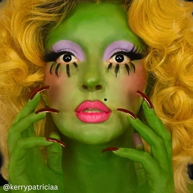 Mehron Makeup Foundation Greasepaint | Stage, Face Paint, Body Paint, Halloween Makeup 1.25 oz (38 g) (GREEN)