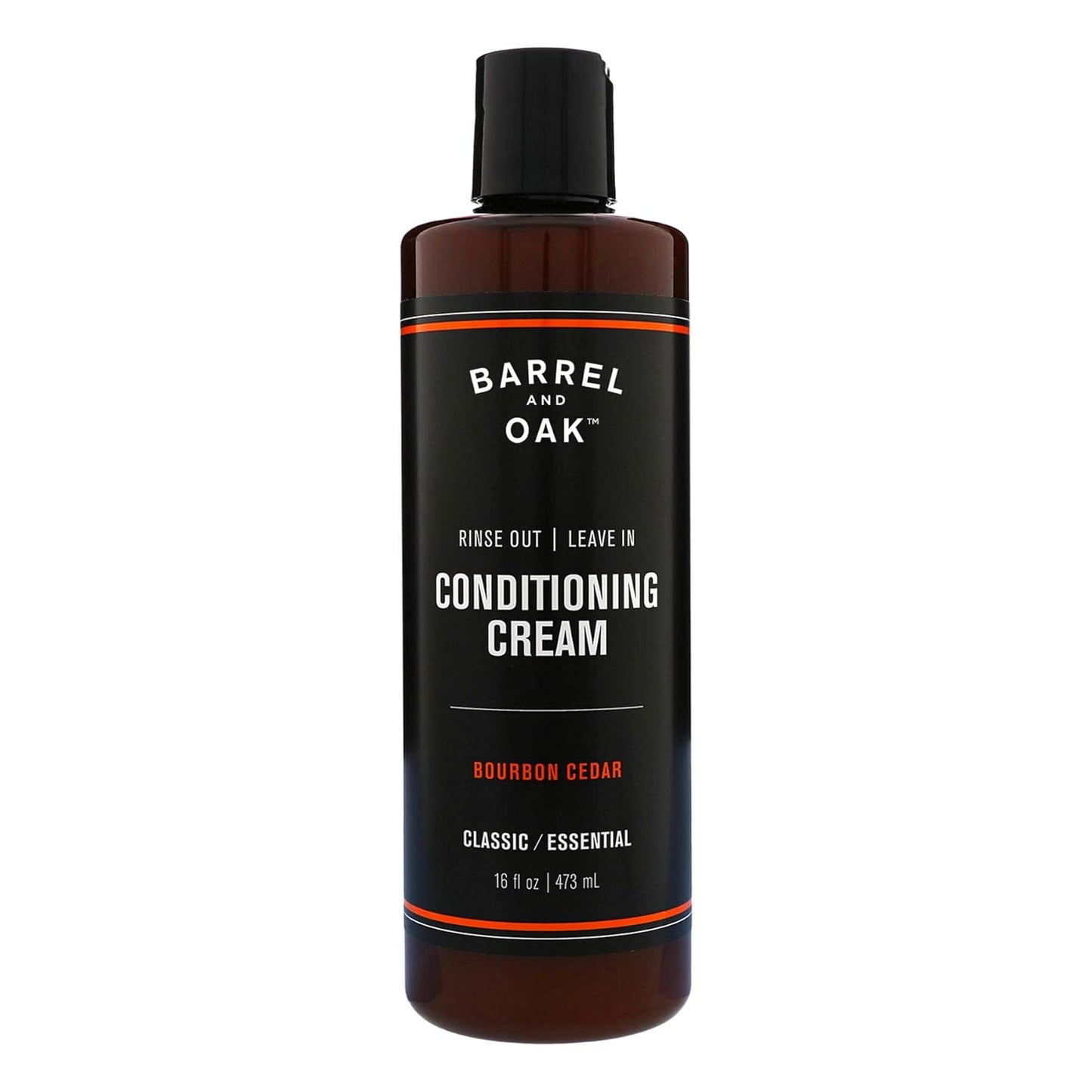 Barrel and Oak - Leave In Conditioning Cream, Conditioner, Hair Cream for Men, Restores Dry Hair, Adds Shine, Healthy Hair Growth, Natural Fragrance, Vegan (Bourbon Cedar, 16 oz)