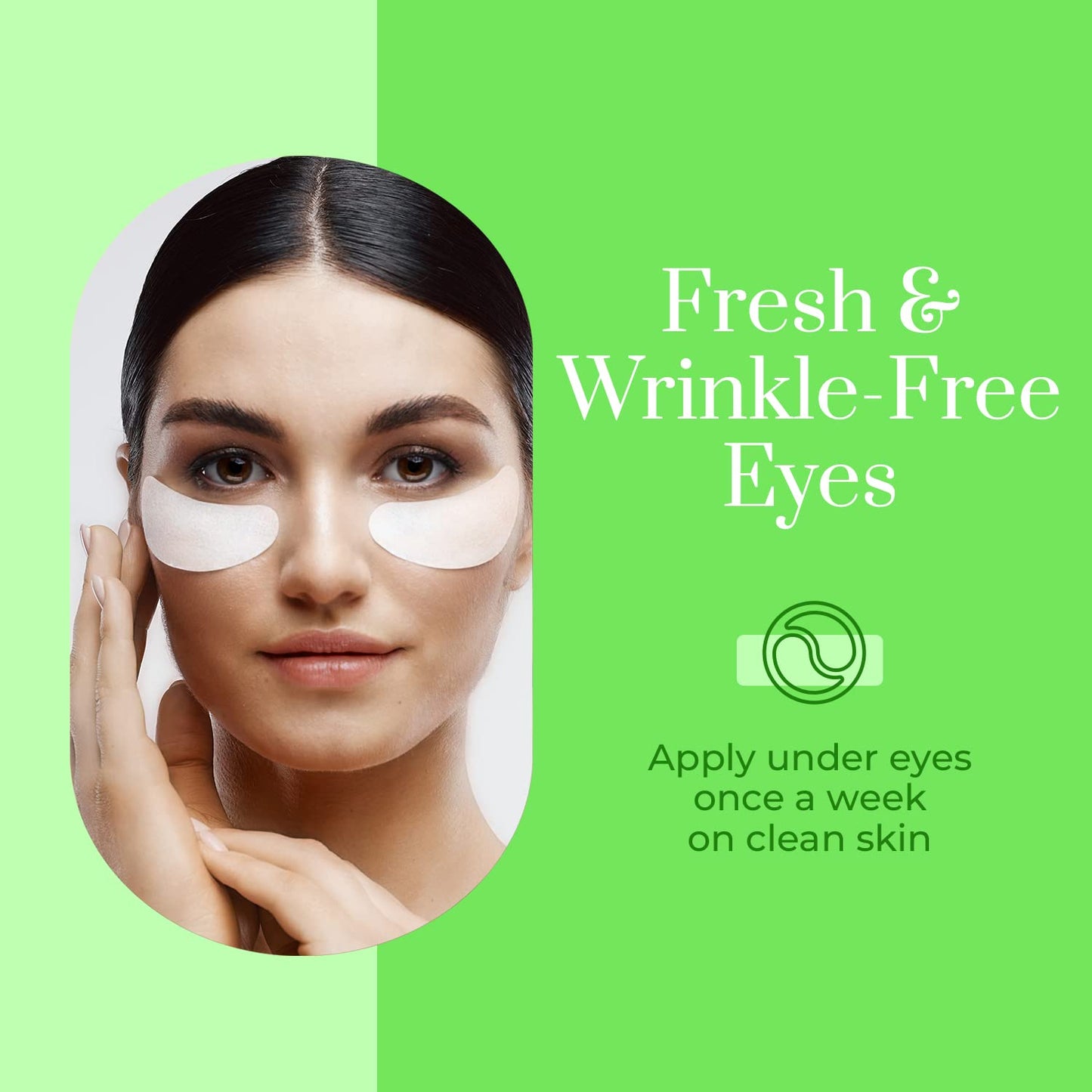 Cucumber & Aloe Under Eye Patches - Reduce Dark Circles and Puffiness, Fine Lines & Wrinkles, Anti Aging Under Eye Pads - Cruelty Free Korean Skin Care For All Skin Types