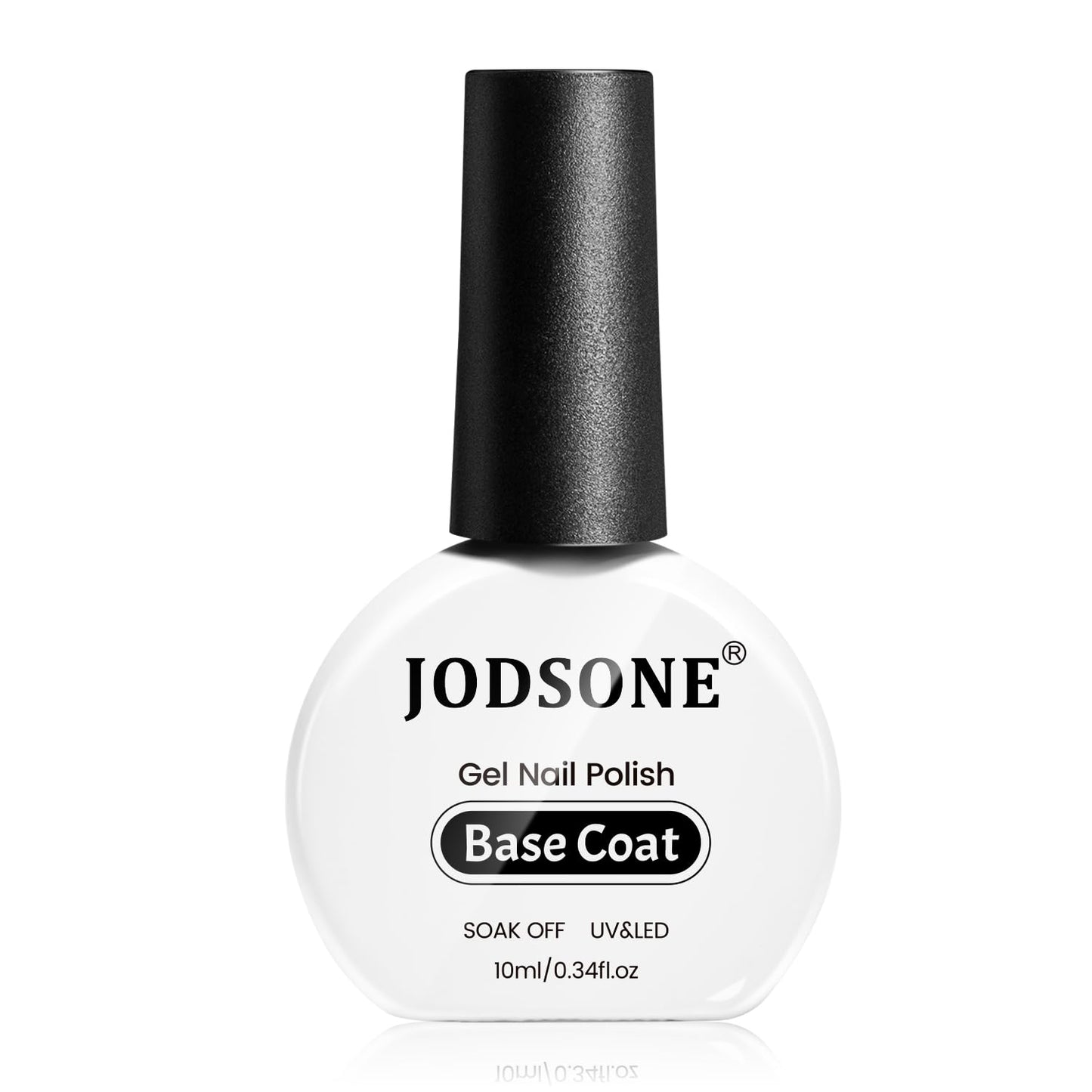 JODSONE 10ml Base Coat Gel Nail Polish Glossy Durable Gel Soak Off Clear No Wipe Nail Salon and DIY Home Need U V Lamp Curing