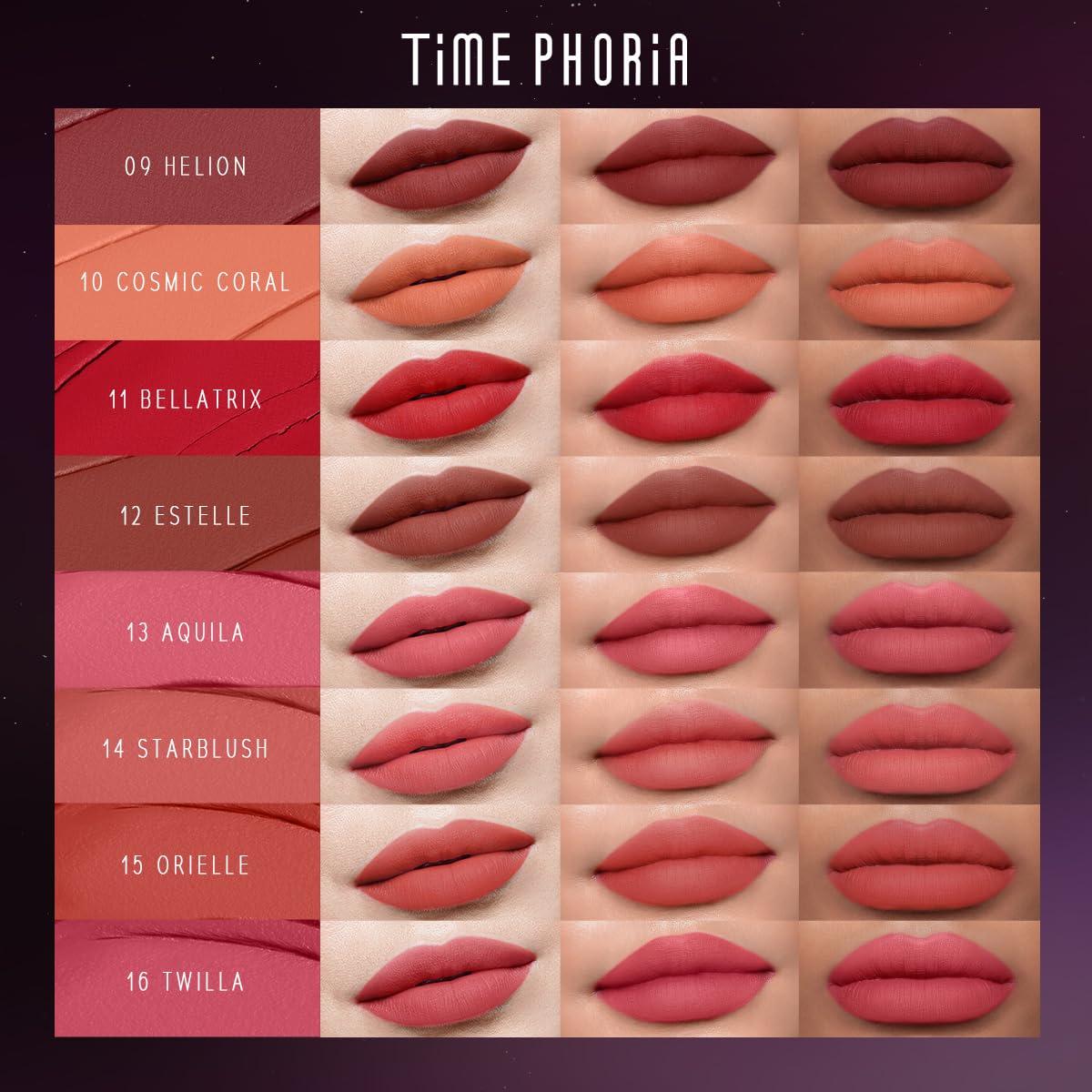 NEBULA VELVET LIP CREAM-Long Lasting Lip Stain, Waterproof and Transfer Proof Lip Tint, Matte Finish Lipstick, Smooth Out Lip Lines, Lightweight Lip Cream, High Coverage (02 AURORA)