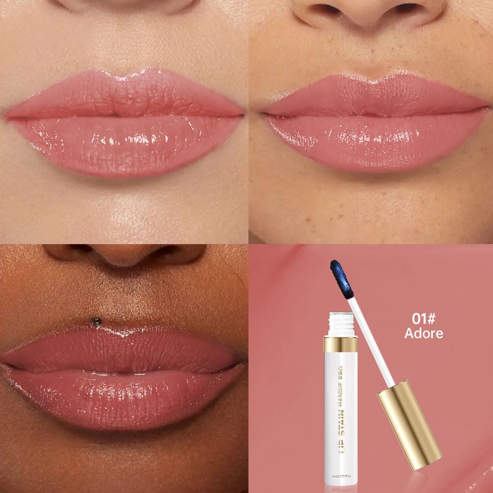 Lip Stain - Wipe-Off & Peel Off Lip Color | Waterproof, Long Lasting, Transfer-Resistant, Smudge-Proof Lip Tint | Easy Wipe Finish, High Pigment | All-Day Vibrant Kiss-Proof Lip Stain, Warm Terracotta