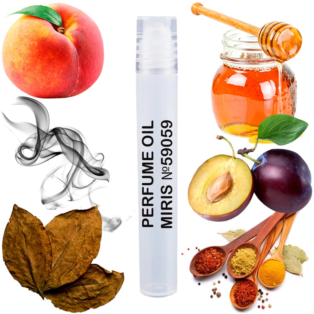 MIRIS Perfume Oil No. 59059, Inspired by Tobacolor, Long-Lasting Unisex Roll-On For Women and Men, Rollerball 0.34 Fl Oz / 10 ml