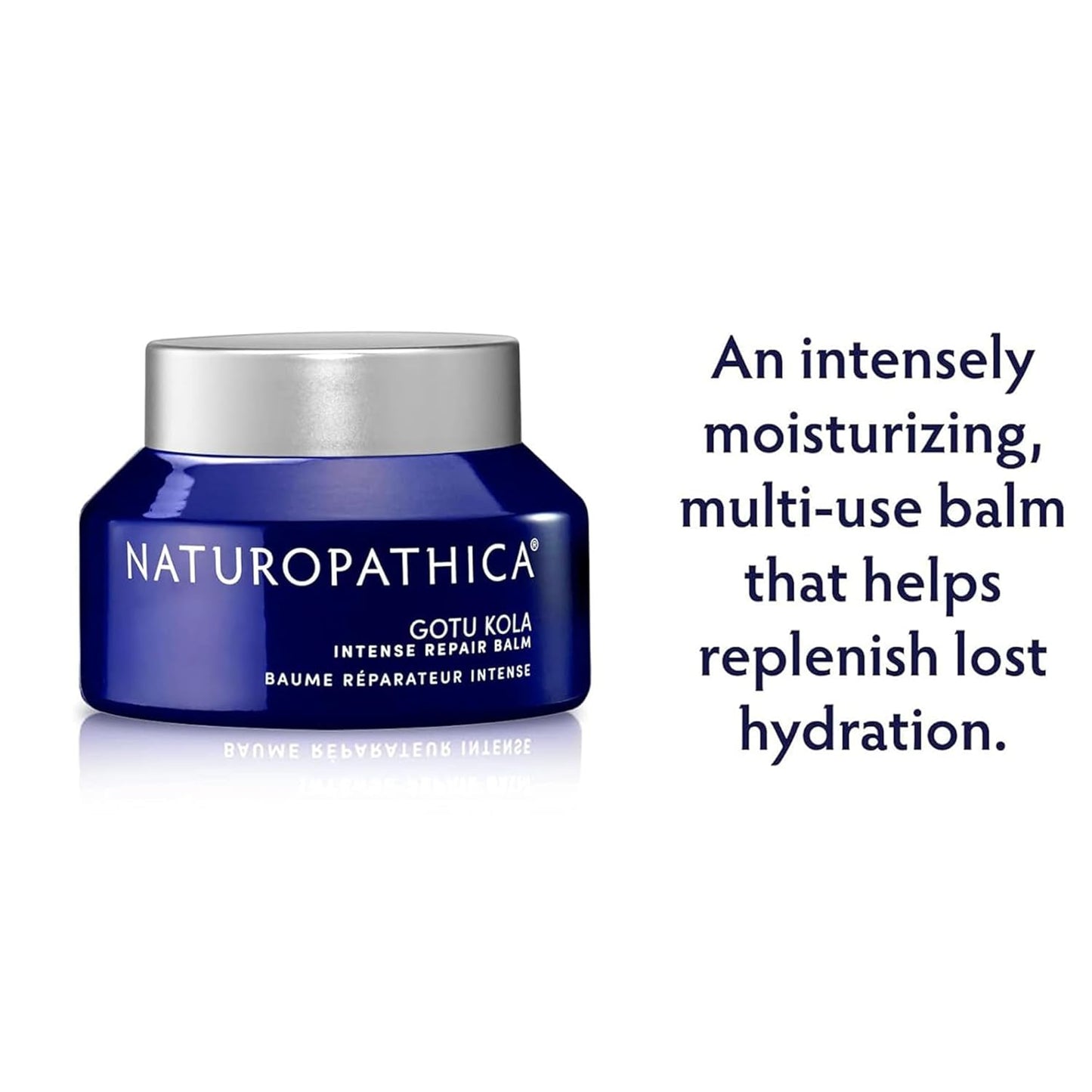 Naturopathica Gotu Kola Intense Repair Balm, Daily Facial Moisturizer for Skin Barrier Repair, Hydrating Face Cream to Help Reduce Redness, 2.8 oz