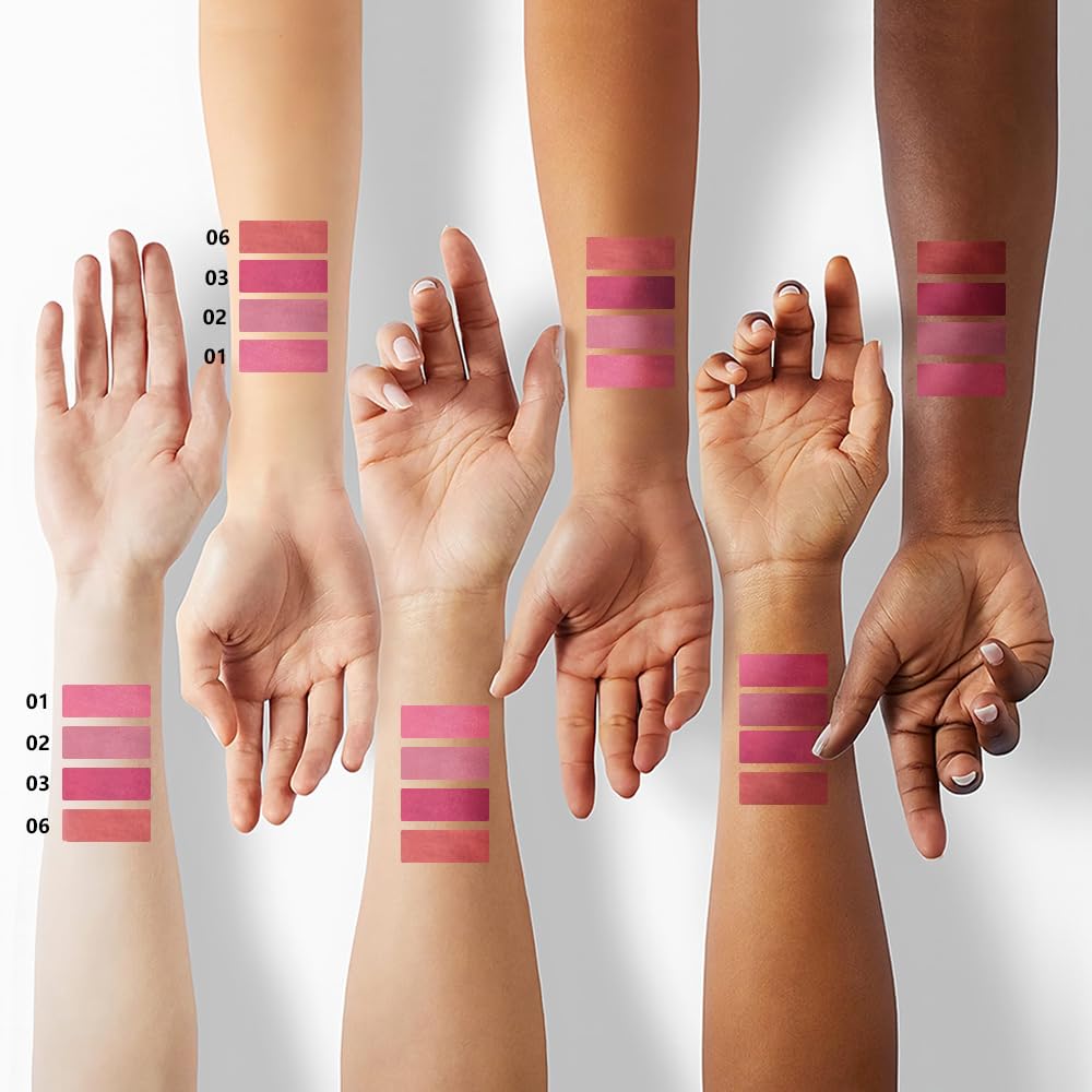 BINGBRUSH Matte Lip Crayons Matte Longwear Lipstick Pack Set,Moisture Smooth Lipliner With Built-in Sharpener Ultimate Lip Crayon for Makeup- Waterproof Velvet Lipgloss Lip Stain (02#Mauve Nude Pink)