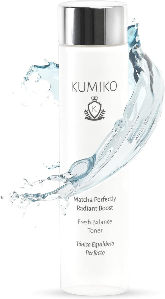 KUMIKO Ultimate Matcha Skin Care: Radiant Boost Face Toner Fresh Balance - Purifying & Refreshing Glow Essence - Hydrate, Balance, Replenish Skin - 7.84 oz - Soothe and Revitalize Your Skin