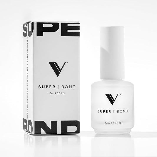 V Beauty Pure Super Bond Nail Primer - Long-Lasting & Low-Odor Nail Prep Bond Primer for Nail Polish, Gel & Acrylic - Nail Care Product for Professional Salons & Home Manicures & Pedicures, 15 ml