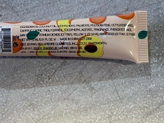 bellapierre Cosmetics Peach Lip Mask | Lip Plumping Mask with Hyaluronic Acid | Moisturizing Lip Balm for Daily Use