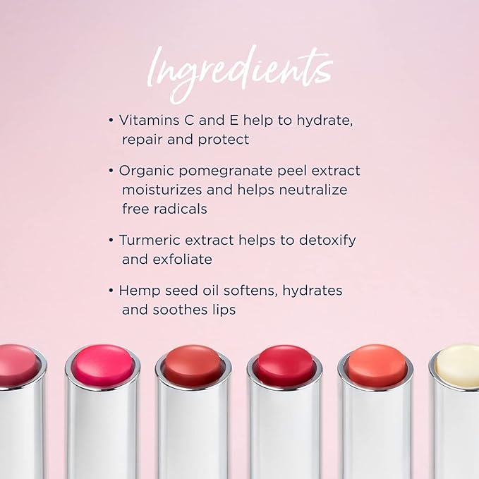 Lune+Aster Tinted Lip Balm - Yes We Can - Vegan, antioxidant-rich vitamins C and E tinted lip balm provides a sheer customizable flush of color for soft, smooth lips