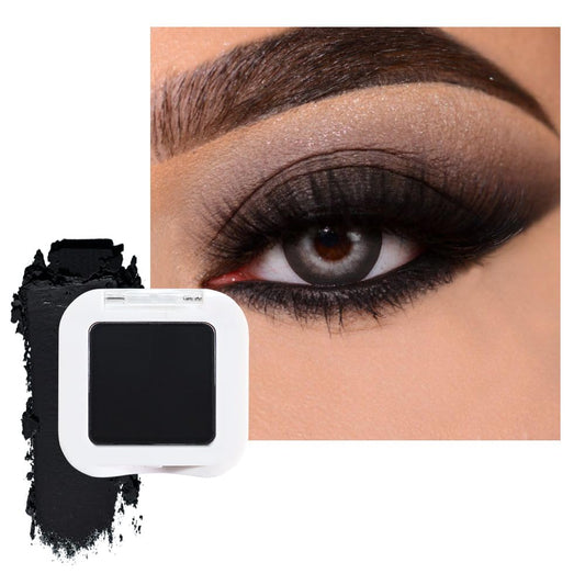 Dark Black Matte Eyeshadow – Smoked Eye Shadow, Daily Waterproof Long-Lasting Eyeshadow Powder Palette for Women Neutral Eye Makeup sombras para ojos (04)