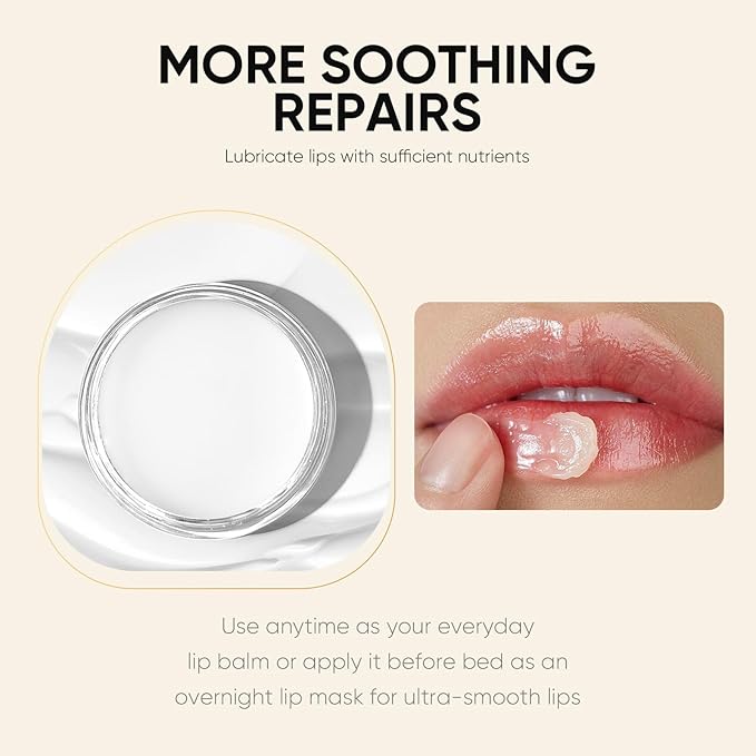 Lip Care Kit with Lip Exfoliator Scrub, Lip Sleeping Mask and Lip Essence Oil for Dry Cracked Lips, Repair and Moisturize Your Lips All Day