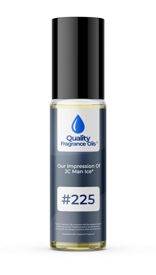 Quality Fragrance Oils' J. Choo Man Ice Impression #225 | Long-Lasting Perfume Oil, Alcohol-Free, Strong Scent, 10ml Roll-On | Affordable Alternative to Designer Fragrances