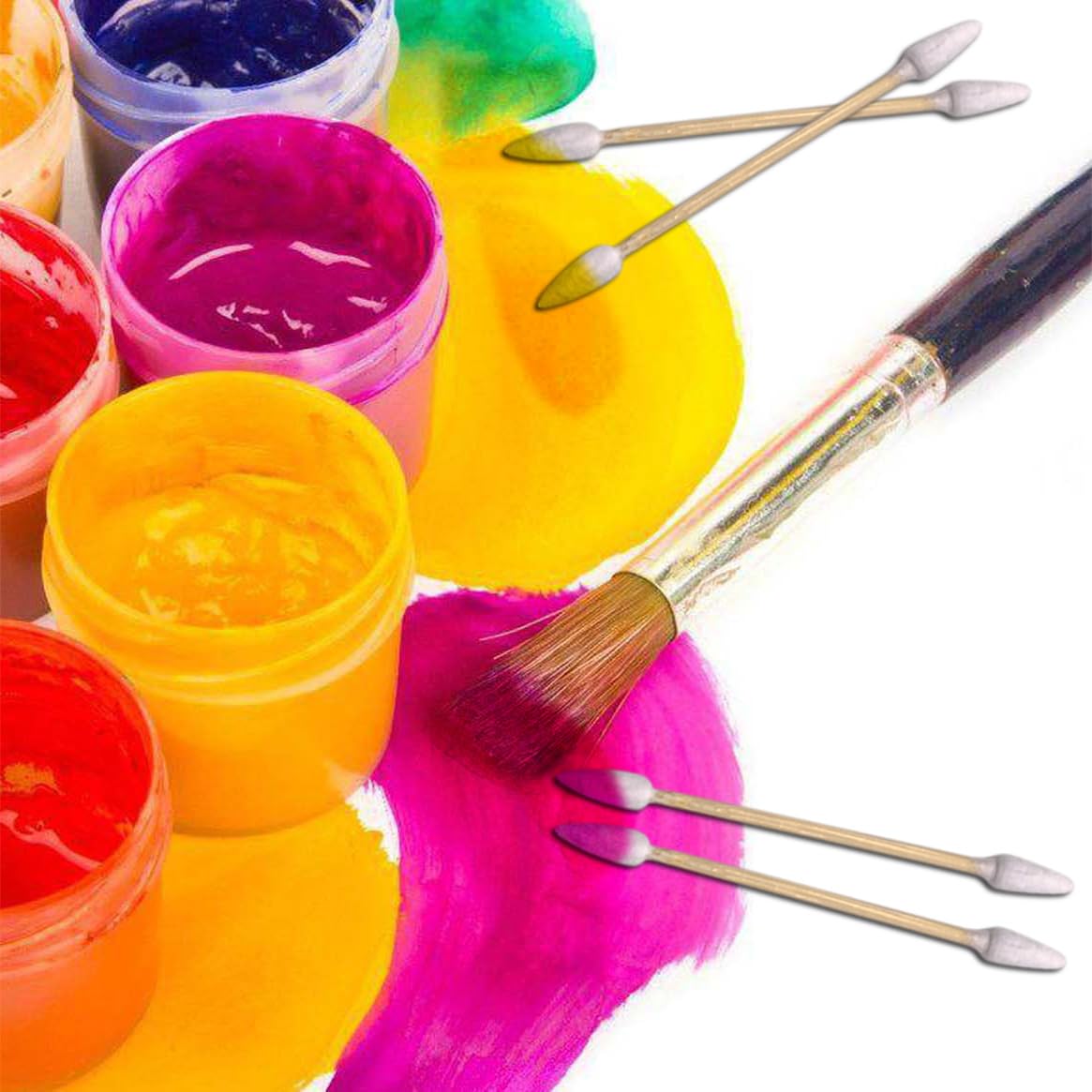 2400pcs Precision Tip Cotton Swabs for Makeup, Bamboo Sticks and Double Pointed