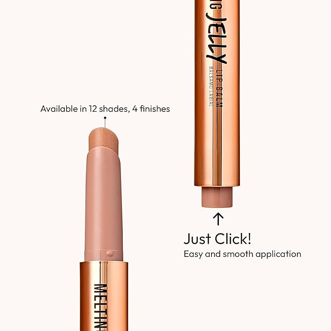 KISS NEW YORK Professional Melting Jelly Lip Balm, High Shine & Moisturizing Lip Stick, Long Lasting, Plumping Effect Look, Non-Sticky & Not Cakey, Easy Application & Natural Coverage (Brown Sugar)