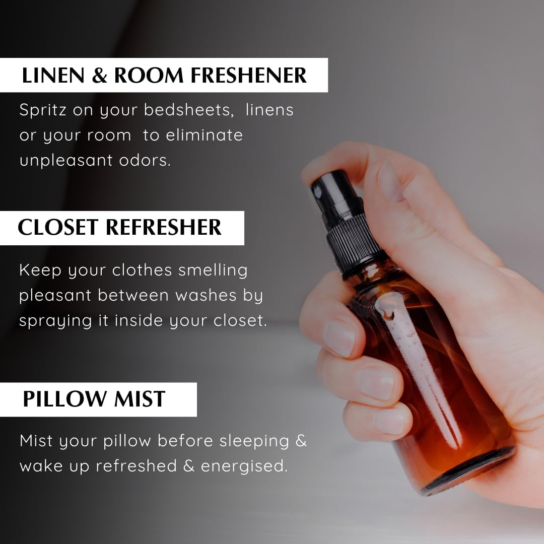 Bergamot Room, Linen & Pillow Spray by Aromafume | 100ml/3.38 fl oz | with Pure Bergamot Essential Oil | Aromatherapy Spray for Relaxation, Sleep & Stress Relief | Mist for Bedding, Fabric