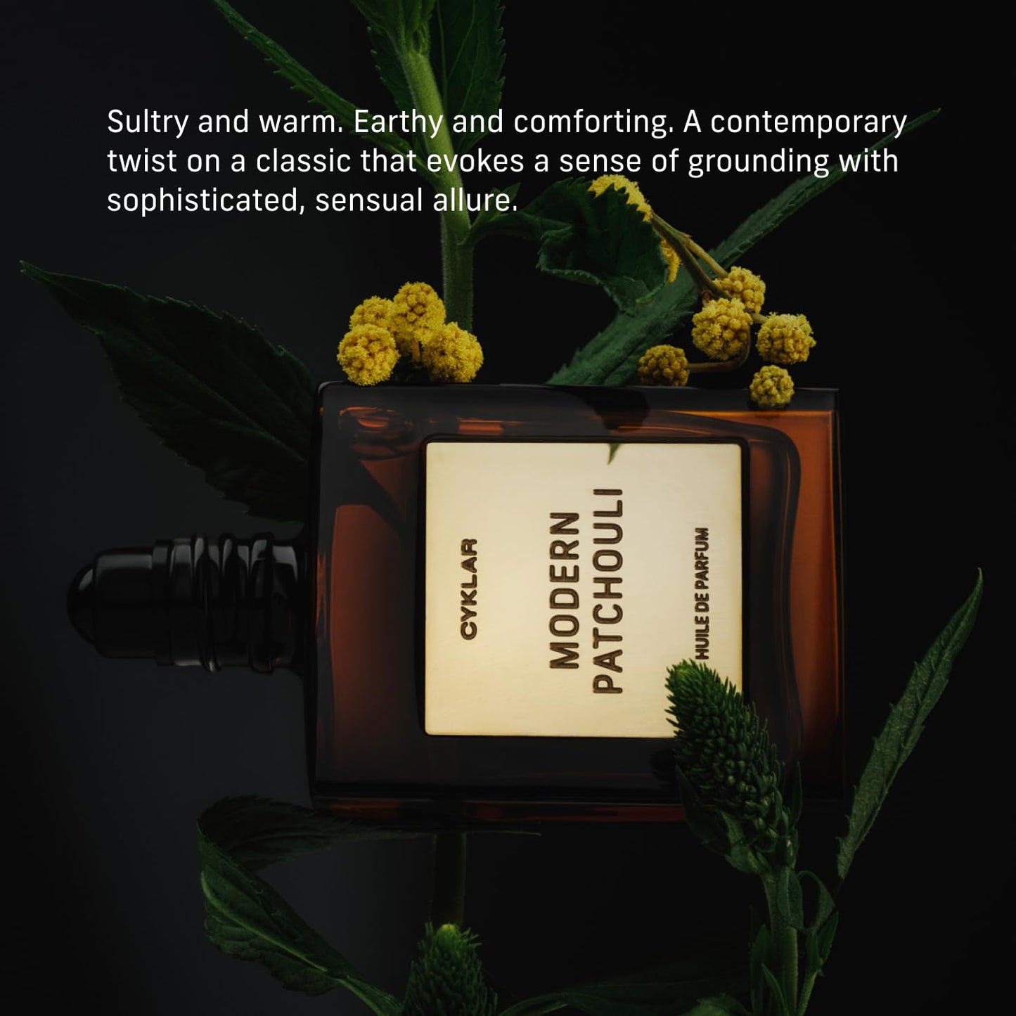 Perfume Oil Roll-On. Travel-Friendly Modern Patchouli Fragrance with Bergamot, Verbena, and Cashmere. Long-Lasting Essential Oil Parfum for Women and Men. 0.5 Fl Oz Scented Rollerball Bottle