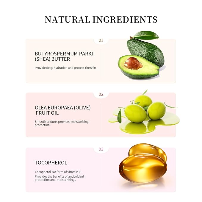 Moisturizing Lip Balm Butter for Dry Cracked Lips,Day/Night Hydrating Lip Mask, Ultra-Nourishing Lip Care Moisturizer for Soft, Smooth and Supple Lips (Cherry)