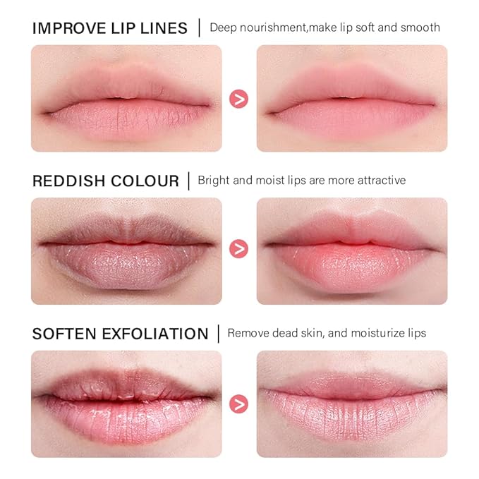 Lip Sleeping Mask,lip Mask With Vitamin C, Antioxidants,lip Mask Overnight,Improves Dryness,Nourishes And Hydrates,Brighten Lip Colour,Reduce Lip Lines 0.7 Fl Oz(04#grape)