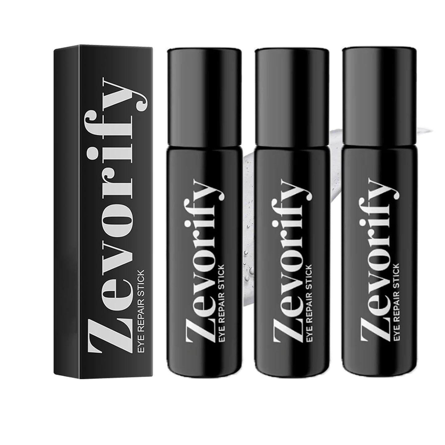 Eye Repair Stick for Men, Under Eye Roller for Eyes Bags and Dark Circles, Cooling Stick Hydrates and Depuffing, Gentle, Natural Formula (3pcs, 0.35 fl.oz)