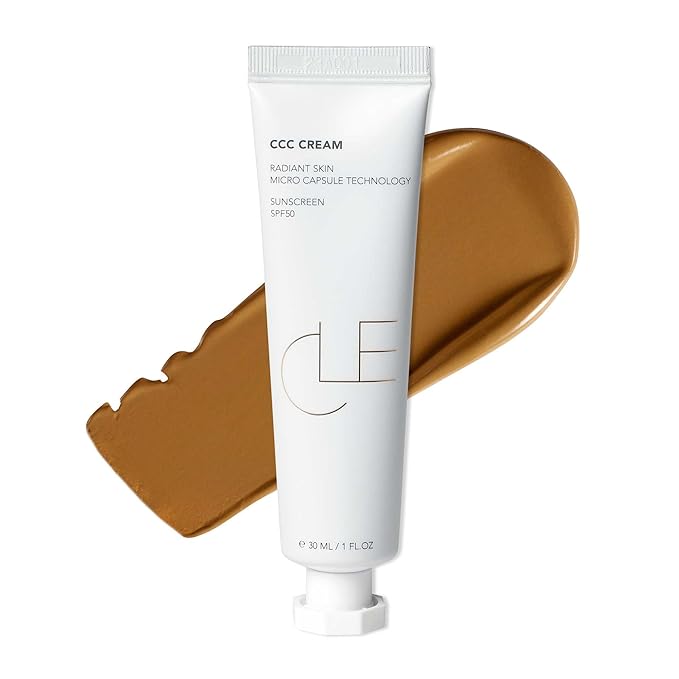 CLE Cosmetics CCC Cream (Warm Medium Deep 401 / SPF 50) - Color Correcting With Lightweight, Hydrating, Light to Medium Coverage Foundation - BB & CC Hybrid - 1 fl oz