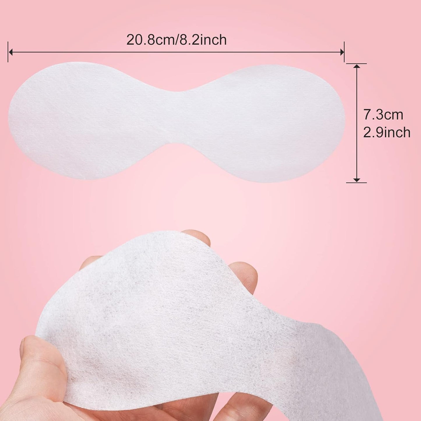 300 Sheets Disposable Eye Mask Paper, Non Woven Eye Care Patches Paper Eye Covers, Cotton Spa Eye Pads for Facials, DIY Clear Eye Mask Paper Beauty Sheets for Makeup…