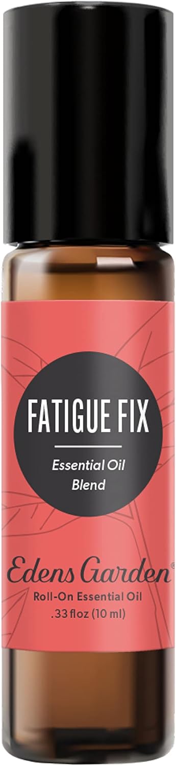 Edens Garden Fatigue Fix Essential Oil Roll-On Blend- 100% Pure Premium Grade, Natural, Therapeutic, Aromatherapy, Kid & Skin Safe, The Best for Health, Wellness, Gifts Pre-Diluted 10 ml (.33 fl oz)