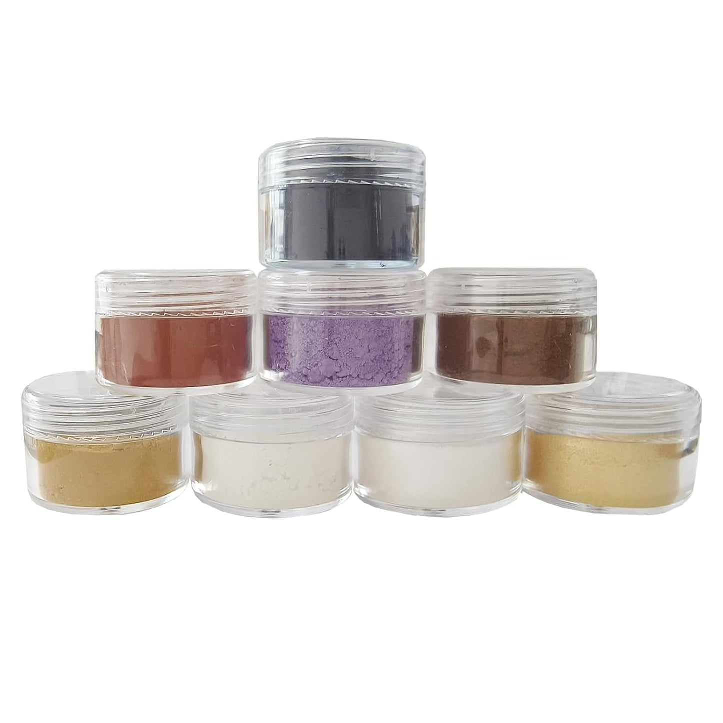 T-MILES 8-color Natural Cosmetics Pigment Set for DIY Eye Shadow Brow Powder Pressed Powder Sunscreen