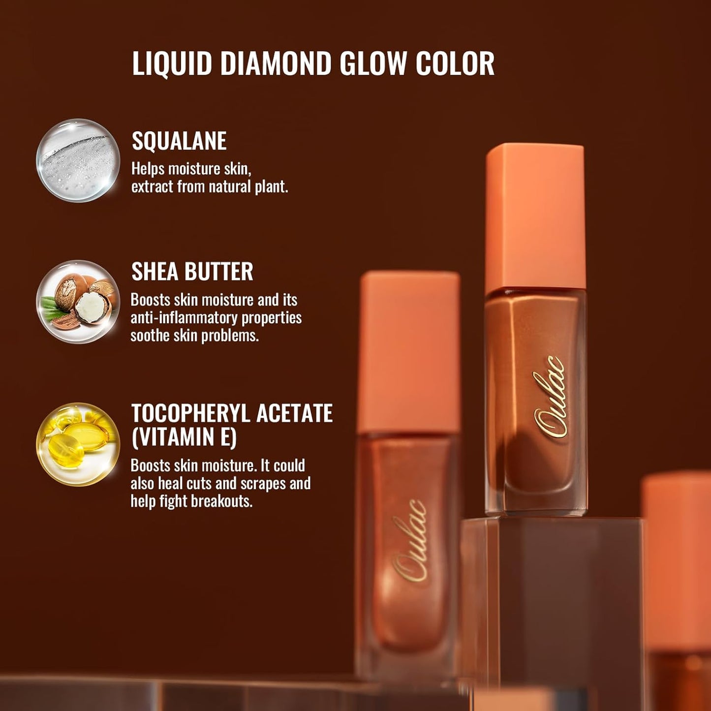 Oulac Green Liquid Glitter Eyeshadow&Eyeliner–Smooth Shimmer Eye Makeup with Sparkle Finish,All-Day Wear Lightweight Buildable Formula,Easy to Use Smudge-Proof,Gifts for Women,Vegan 5.4g (20)