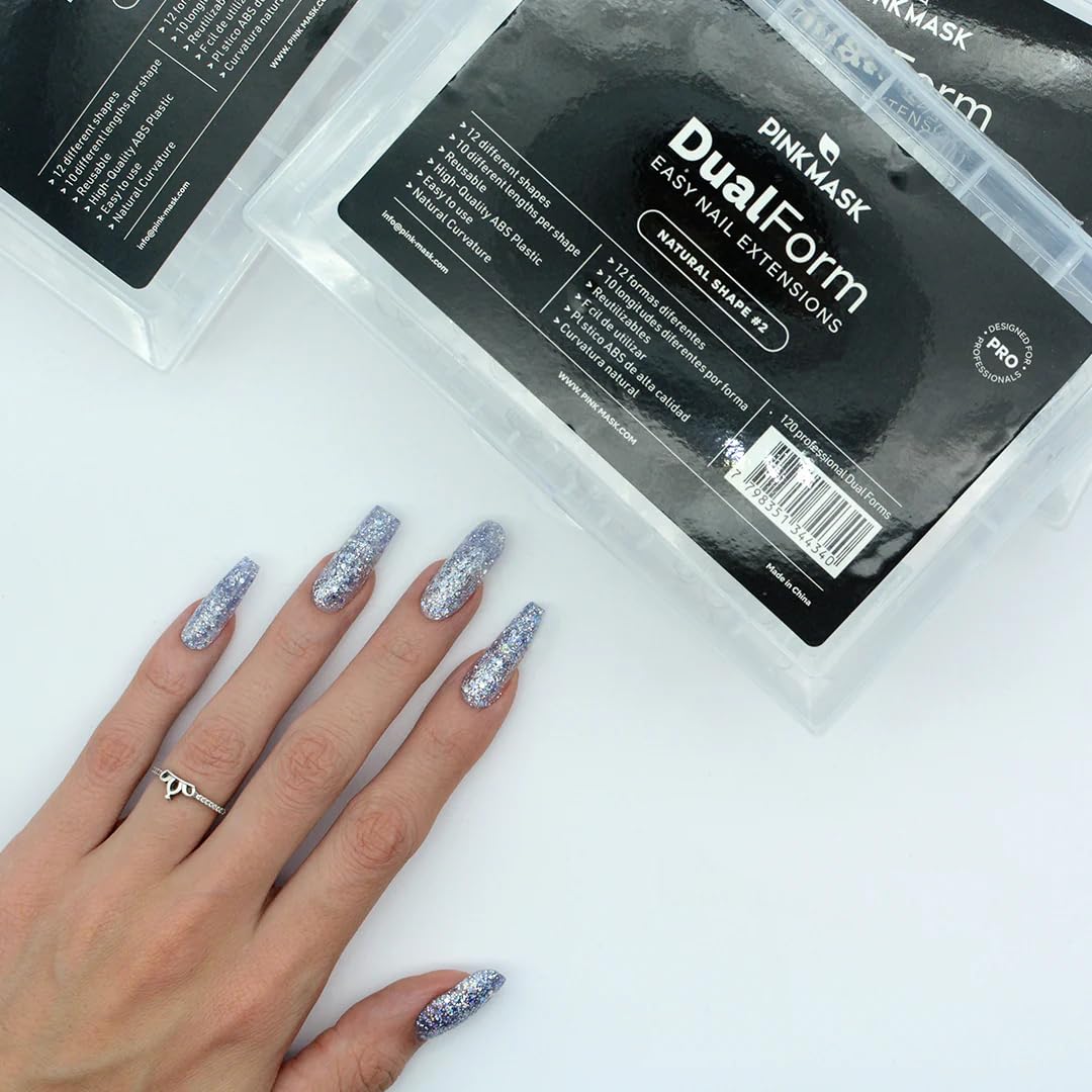 Professional Dual Forms Ballerina - 120 Units for Nail Extensions