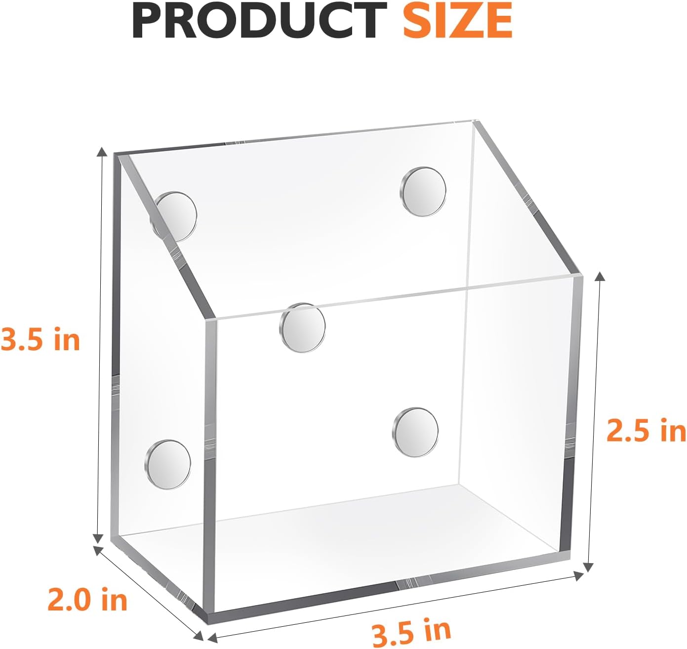 Magnetic Pen Holder Classroom Organization Acrylic Marker Holder for Whiteboard Refrigerator Locker Accessories Pencil Dry Erase Marker Basket (1 Compartment * 2)