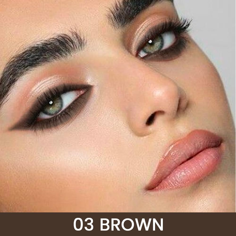 Kaely Brown Gel Eyeliner Pencil for Eyes, Crayon Eye Liner Waterproof Smudge Proof, Cat Eye Goth Halloween Makeup for Older Women, Eye Black Face Paint Eyeshadow Stick, Vegan & Cruelty-Free, 03