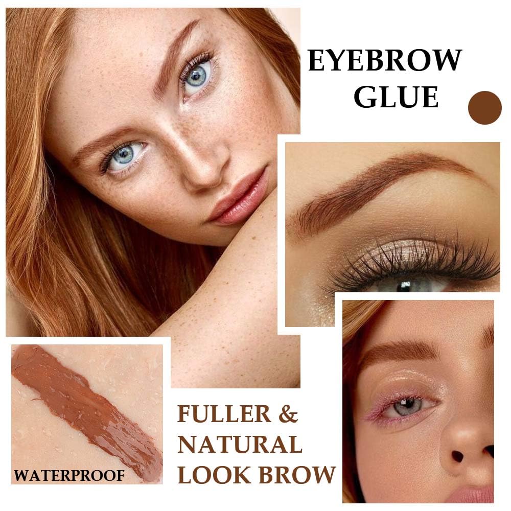 Tinted Thickening Brow Mascara,Brow Fast Sculpt,Waterproof, Transfer-proof, Brush to Fill in Eyebrows and Cover Gray Hairs - Cruelty Free - Light Medium Brown (1pc 04 Rich Auburn)