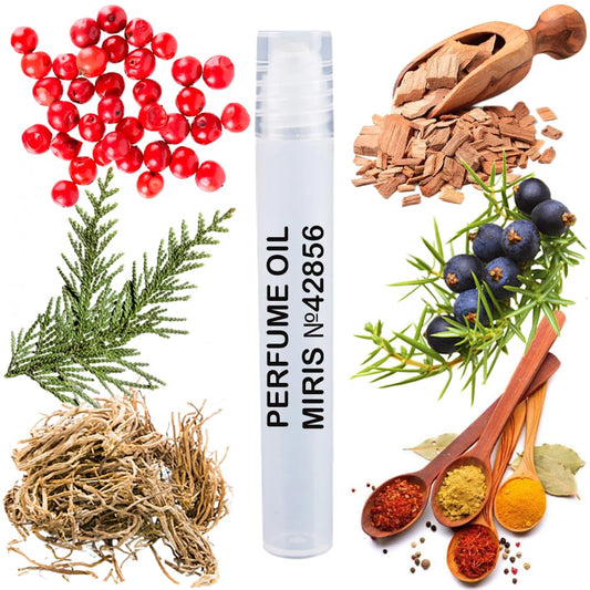 MIRIS Perfume Oil No. 42856, Inspired by Sycomore, Long-Lasting Unisex Roll-On For Women and Men, Rollerball 0.34 Fl Oz / 10 ml