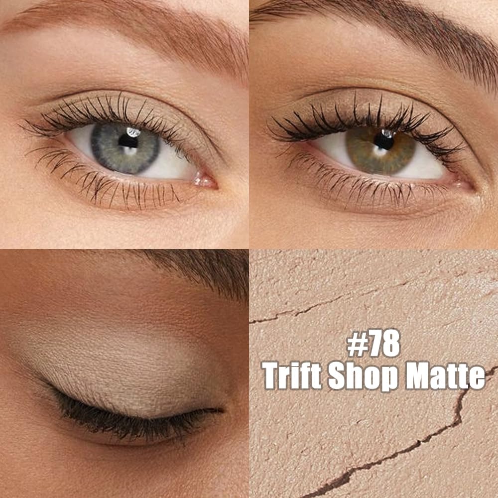 Nude Matte Cream Eye Shadow Stick Makeup for Women, Nude Matte Eyeliner Pencil Eyeshadow Brightener Stick for Eyes, Waterproof Eyeshadow Applicator Blendable sombras para ojos 78#