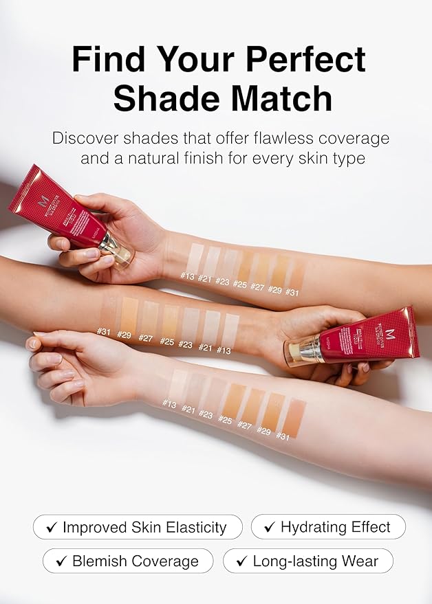 MISSHA M Perfect Cover BB Cream No.25 Warm Beige - Medium with Warm Undertone SPF 42 PA +++ / 1.69 Fl Oz - Tinted Moisturizer with SPF
