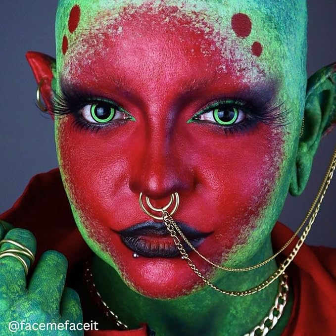 Mehron Makeup Foundation Greasepaint | Stage, Face Paint, Body Paint, Halloween Makeup 1.25 oz (38 g) (RED)