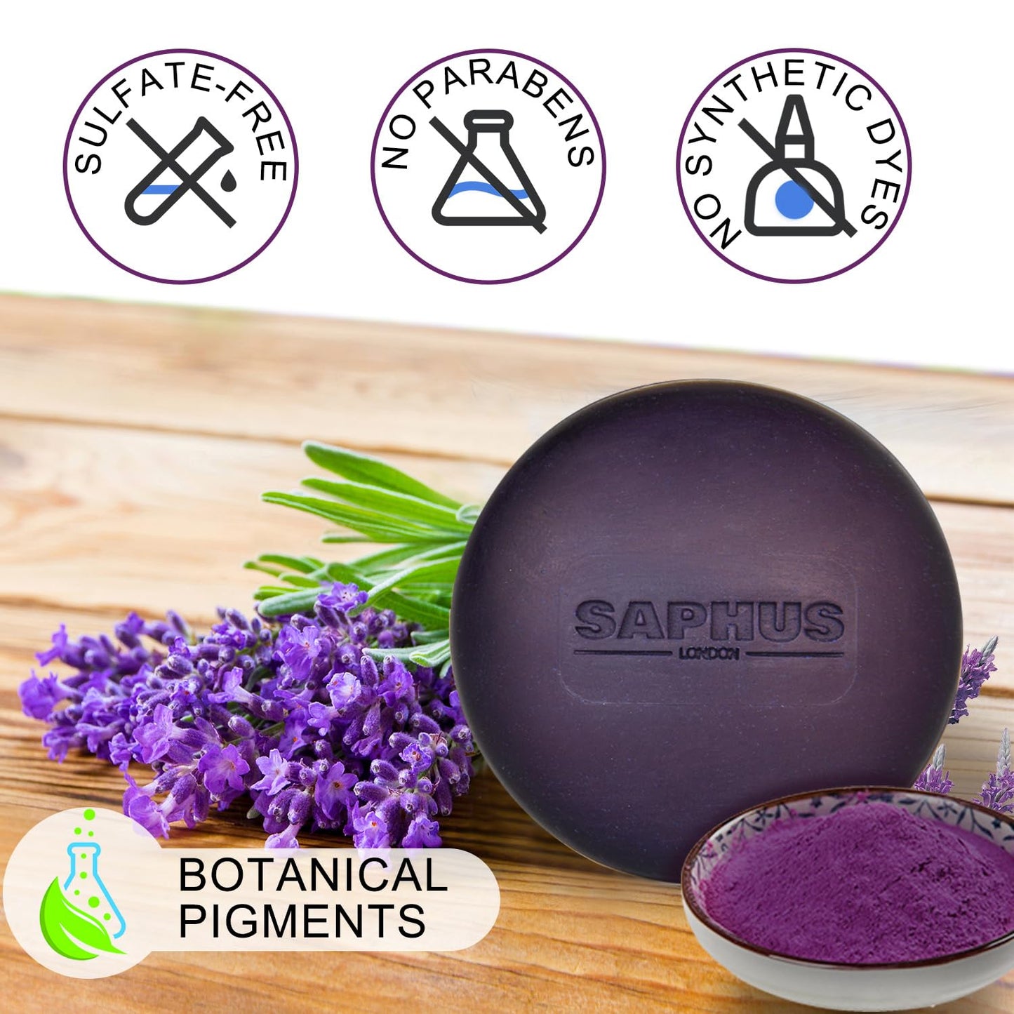 Sulfate Free Brass Toning Purple Shampoo Bar and Conditioner Set for Blonde, Bleached, Silver, or Brown Hair, Neutralizes Brassy Yellow Orange Tones, 6 oz