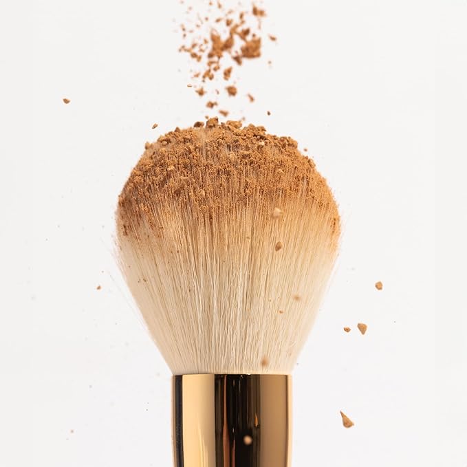 Ogee Powder Brush - Professional Quality Makeup Brush - Ultra-Soft Powder Setting Brush with Vegan Fibers for Flawless Application