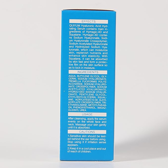 Hyaluronic Acid Serum for Face, Hydrating Face Serum for Dry Skin W/Hymagic-4D, Squalane, Vitamin C & E for Plumping, Hydrating & Anti-Aging Serum, Skin Care, 1.06fl.oz, Pack of 2