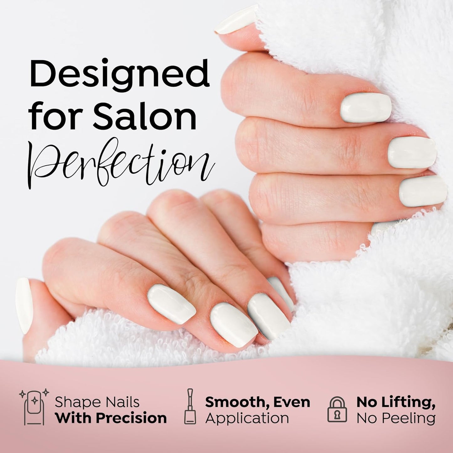 Tones Pro Acrylic Nail Powder, Max White (Creamy, Soft Off-White), (3.5 Fl Oz) - Long-Lasting & Non-Yellowing Polymer for Salon Quality Nail Extensions & 3D Art