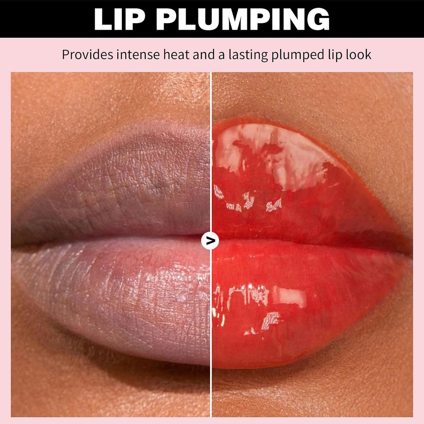 Erinde Lip Plumper Gloss, Natural Ginger Lip Plumping Booster, Ultra-Hydrating & Nourishing Plump Lip Plumper, Glossy Finish Fuller Lip Plumping Oil for Women Girls, G03