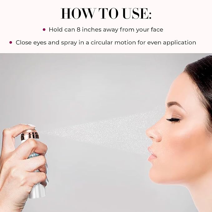 LUMINESS Waterproof Setting Spray for Makeup, Airbrush Spray Makeup Sealant (2.36 fl oz) - Long-Lasting Face Make Up Spray with Hydrating Mist Helps Control Oil & Replenishes Moisture