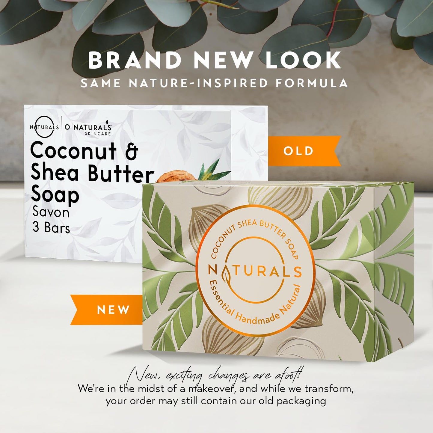 O NATURALS 3-Pack Organic Soap Bar 4oz each Set - 100% Vegan Cold Process Body Wash Scented Premium Essential Handmade Soap - Natural Soaps for Men Women, Face, Body - Coconut and Shea Butter