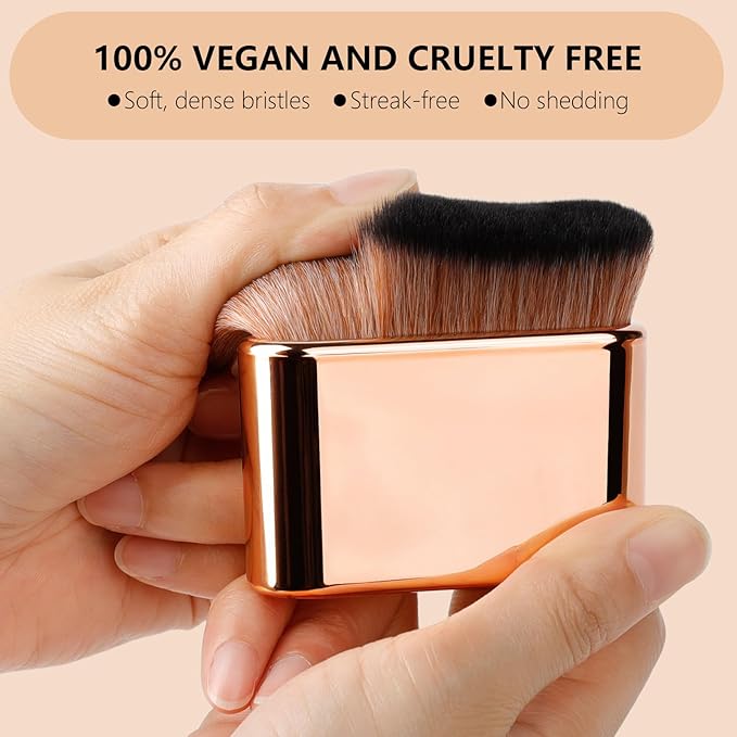 docolor Self Tanner Brush Body Makeup Brush for Flawless Face and Body Makeup, Sunless Tanner Blending Brush Body Brush for Self Tanner, Bronzer, Foundation, Vegan & Cruelty Free