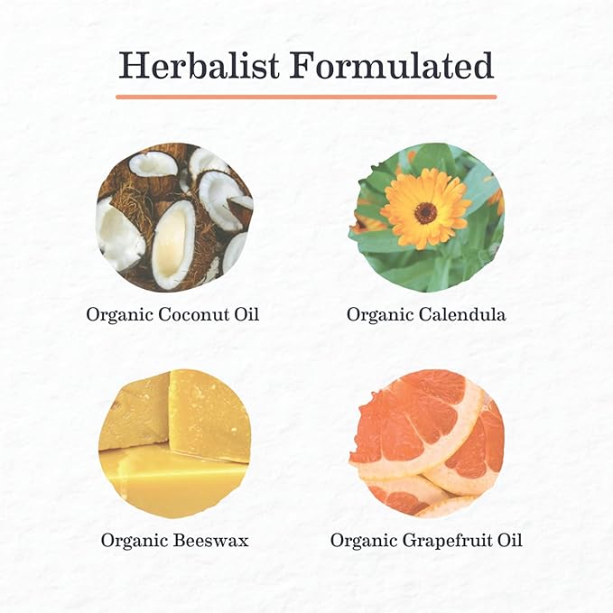 Earth Mama Bright Citrus Deodorant | Safe for Sensitive Skin, Pregnancy and Breastfeeding, Contains Organic Grapefruit and Calendula, No Baking Soda or Aluminum, 2.65-Ounce (2-Pack)