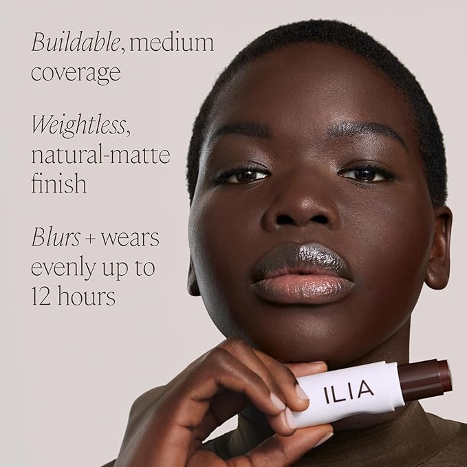 ILIA - Skin Rewind Complexion Stick - Foundation + Concealer + Skincare | Non-Toxic, Vegan, Cruelty-Free, Clean Makeup (17O - Magnolia, 0.35 oz | 10 g)