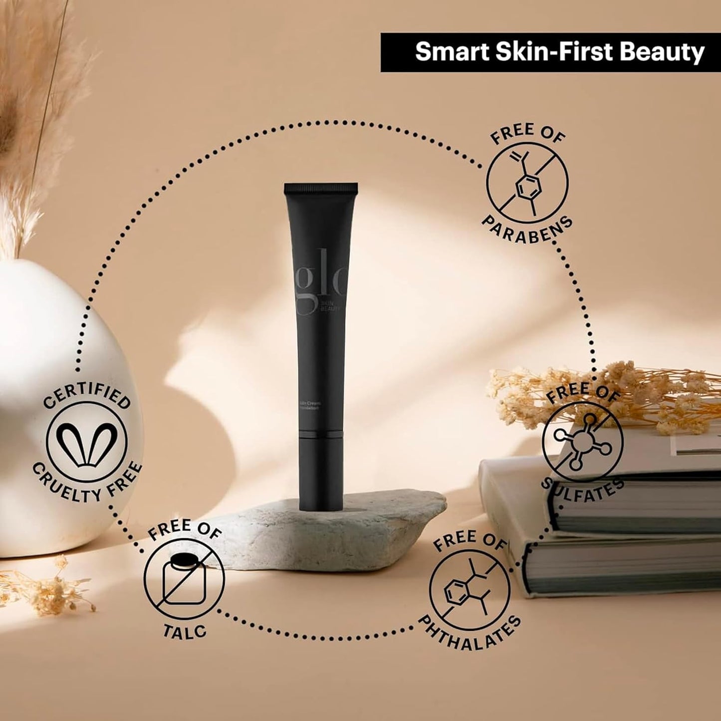 Glo Skin Beauty Satin Cream Foundation in Golden Fair - Liquid Mineral Makeup - 15 Shades, Full Coverage, Semi Matte Finish