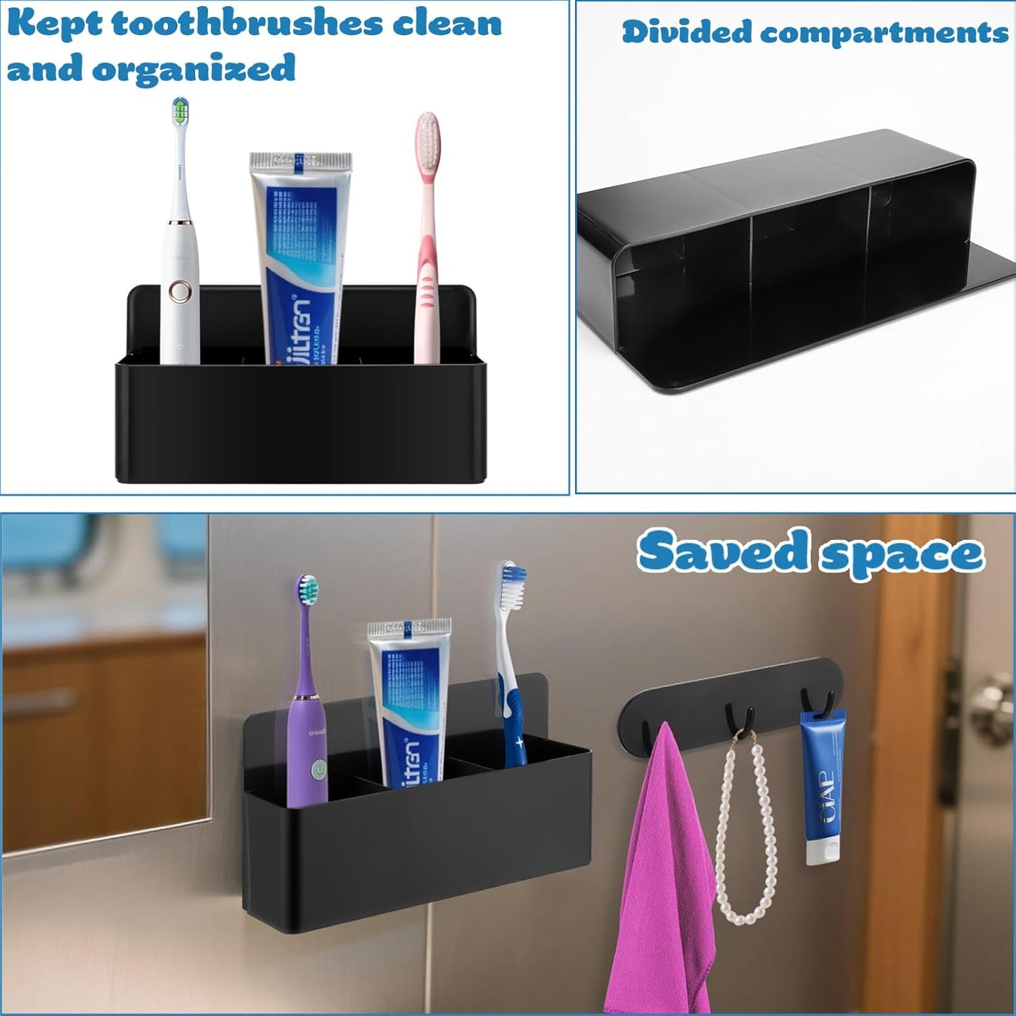 Juome Cruise Ship Essentials 2025 Magnetic Toothbrush Holders, Royal Caribbean Alaskan Cruise Must Haves, Magnetic Hooks for Cruise Cabins, Metal Magnet Hooks for Cruise Ship Walls