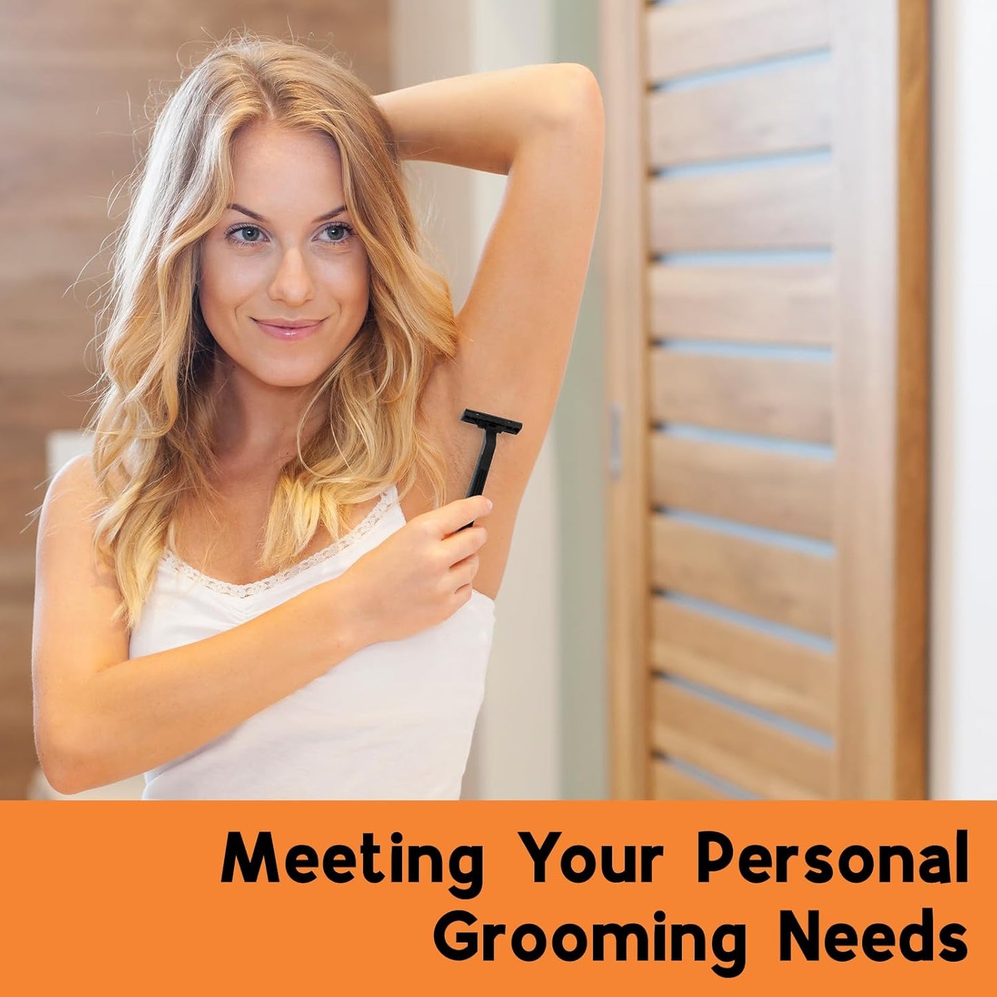 CXYARY 220 Pcs Twin Blade Disposable Razors With Clear Safety Cap, Shaving Razors Bulk for Men &Women, Stainless Steel Blade, Multipurpose Portable Shave Razor for Bathing Hotel Travel, Black